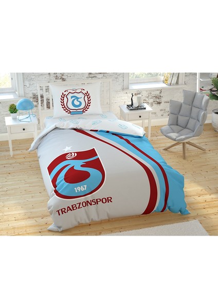 Trabzonspor 1967 Logo Tek Kişilik Nevresim Özel Seri Trabzonspor 1967 Logo