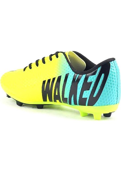 Walked Walked Sarı Krampon Futbol Erkek Spor Ayakkabı