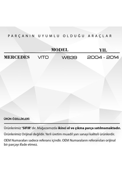 Mercedes Vıto W639 Için Vites Körüğü (Siyah) fiyatları