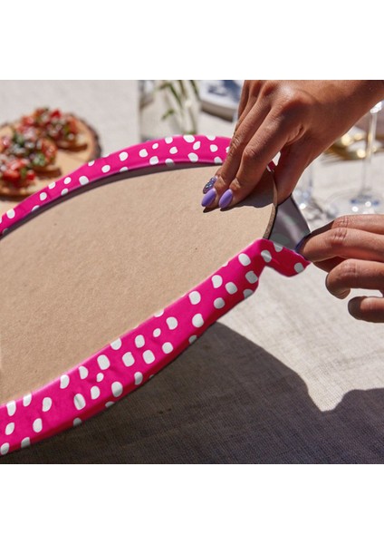 6'lı Renkli Geometrik Pop-Art Desen Tasarımlı Servis Altlığı & Supla fiyatları