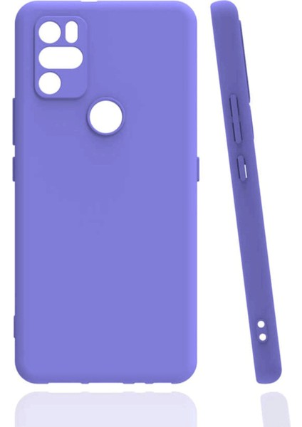 Omix X500 Lila Silikon Rubber Kılıf Arka Kapak
