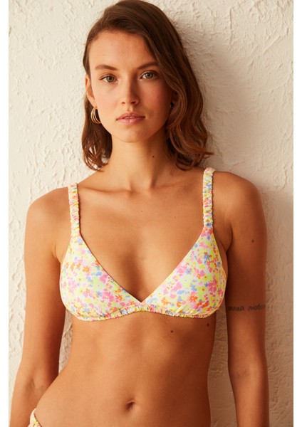 Çok Renkli Soleil Triangle Fit Bikini Üstü