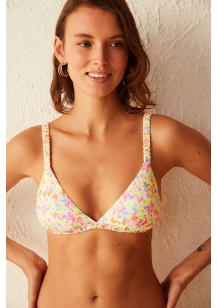 Çok Renkli Soleil Triangle Fit Bikini Üstü