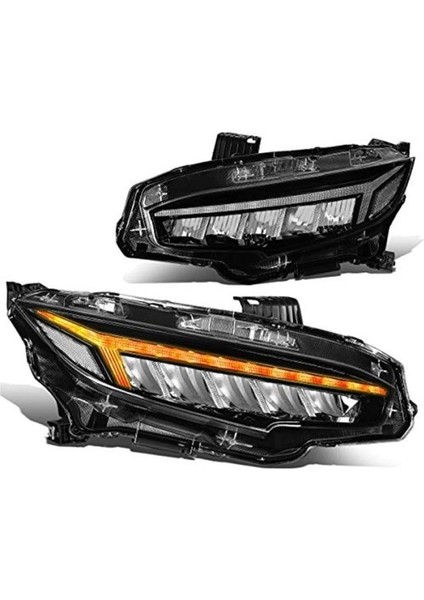 Honda civic fc5 için uyumlu matrix ön far lambası 2016-2021