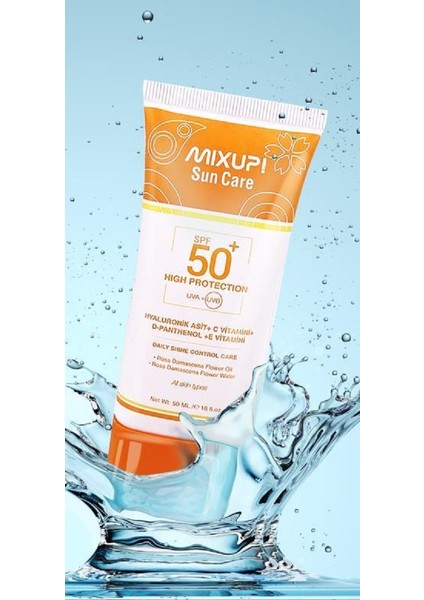 Sun Care Spf 50+ Uva+Uvb Leke Karşıtı Koruyucu Güneş Kremi 50ML