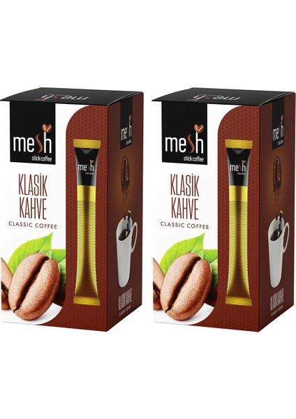 Mesh Stick Granül Kahve Klasik Kahve 2 Paket Birarada