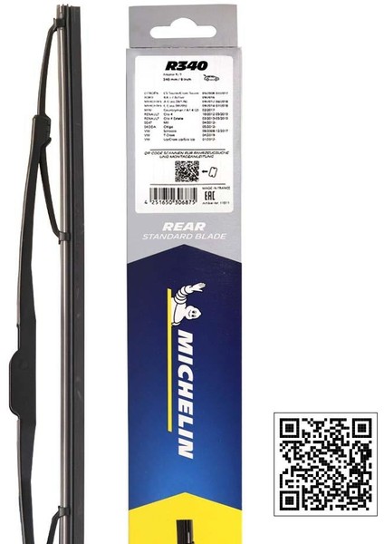 Rainforce™ MCR340 34CM 1 Adet Universal Telli Arka Silecek