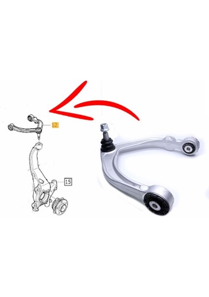 Volvo XC90 2015- XC60 2018- Ön Sağ Üst U Salıncak Tabla fiyatları