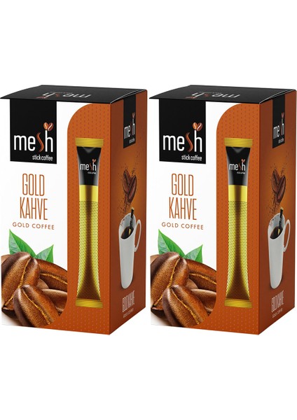 Mesh Stick Granül Kahve Gold Kahve 2 Paket Bir Arada