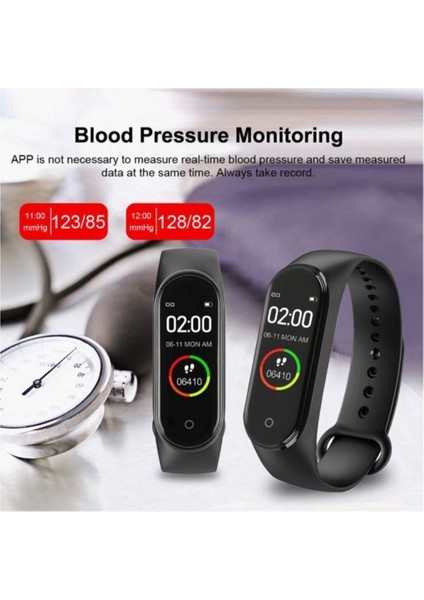 Akıllı Bileklik Titreşimli Su Geçirmez Renkli Ekran Nabız Ölçer Tüm Telefonlar ile Uyumlu M3 Siyah fiyatları