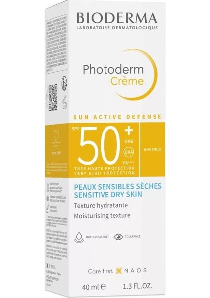 Photoderm Cream SPF50+ Güneş Koruyucu Renksiz 40 ml