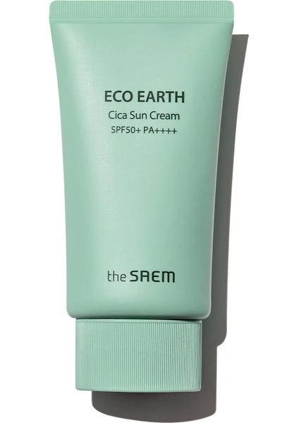 The Saem Cica Özlü Sakinleştirici Etkili Güneş Kremi 50 gr - Eco Earth Cica Sun Cream Spf 50+ ve Pa++++