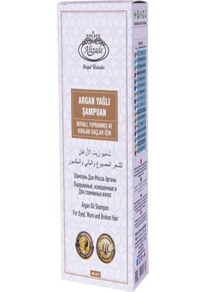 Argan Yağlı Şampuan (Boyalı, Yıpranmış Ve Kırılan Saçlar Için)