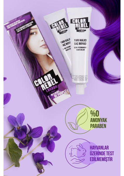 Color Rebel Parabensiz & Amonyaksız Mor Geçici Saç Boyası fiyatları