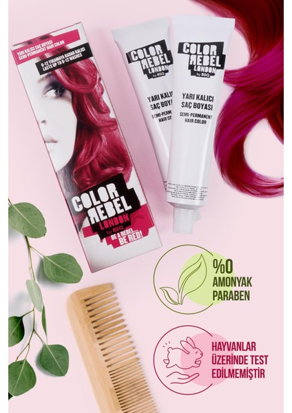 Color Rebel Parabensiz & Amonyaksız Kırmızı Geçici Saç Boyası