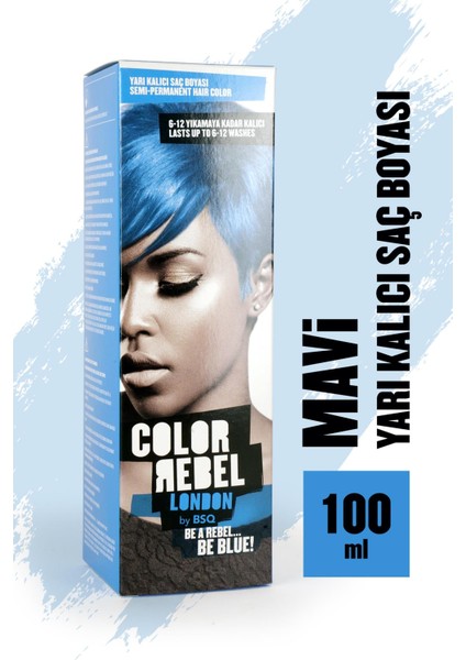 Color Rebel Parabensiz & Amonyaksız Mavi Geçici Saç Boyası