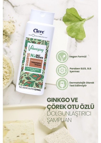 Volumizing Ginkgo ve Çörek Otu Özlü Dolgunlaştırıcı Şampuan