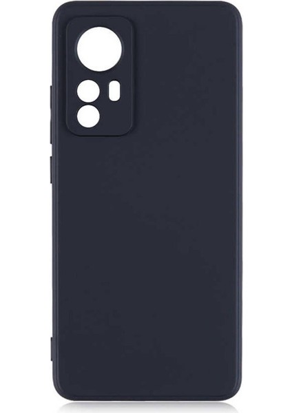 Xiaomi Mi 12 Premium Matte Silikon Kılıf -Siyah