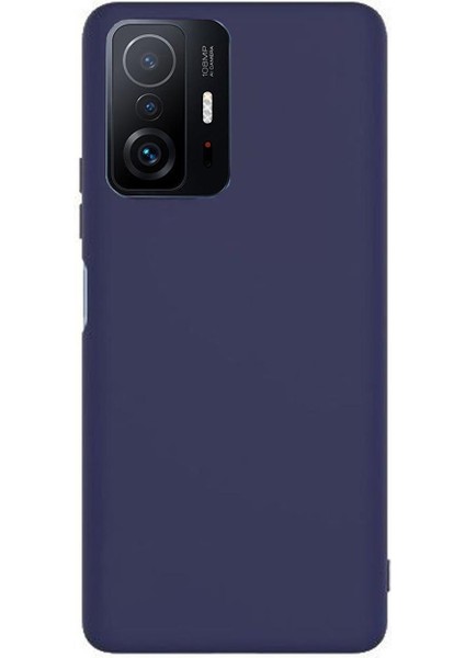 Xiaomi Mi 11T Pro Premium Matte Silikon Kılıf-Lacivert