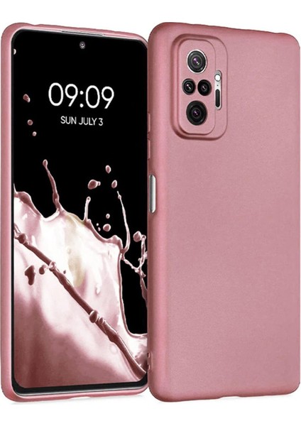 Xiaomi Redmi Note 10 Pro Premium Matte Silikon Kılıf - Rose Gold