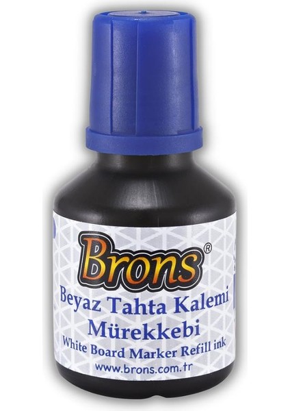 Yazı Tahta Kalem Mürekkebi Mavi 30 ml 1 Adet Brons Tahta Kalemi Mürekkebi 1 Adet