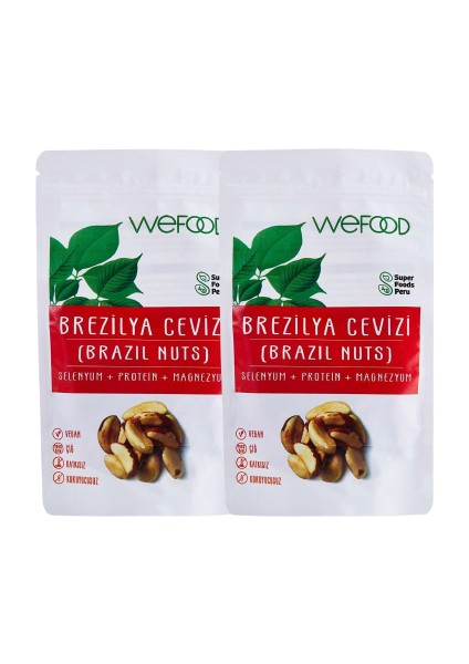 Glütensiz Vegan Katkısız Brezilya Cevizi 80 Gr 2 Adet