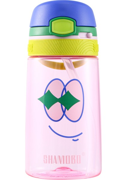 Tritan Pipetli Çocuk Matarası 350ML Pembe
