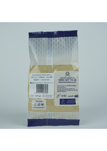 Istanbul Bakkaliyesi Toz Zencefil 100 gr fiyatları