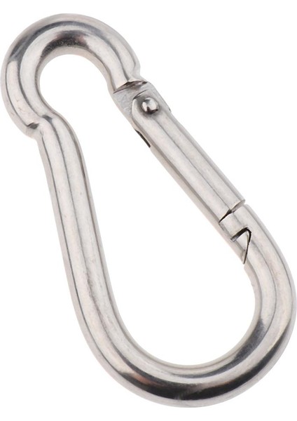 Paslanmaz Çelik Yay Snap Hook Carabiner Dış Hava Spor M6 Için Anahtar Klip Klibi (Yurt Dışından)