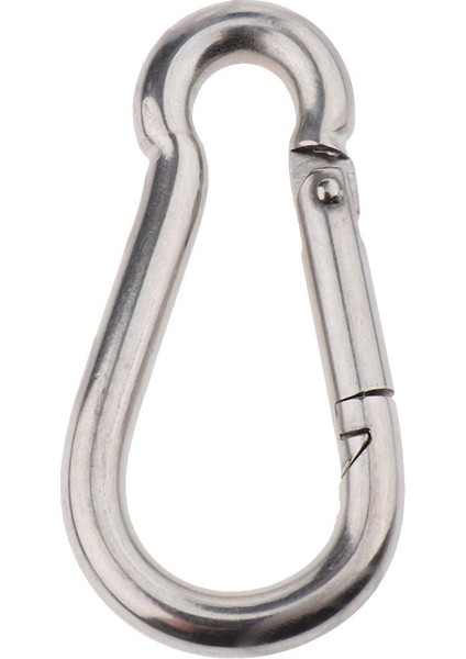 Paslanmaz Çelik Yay Snap Hook Carabiner Dış Hava Spor M6 Için Anahtar Klip Klibi (Yurt Dışından)