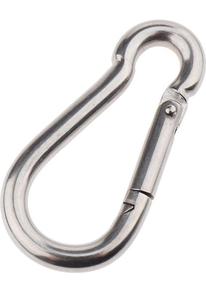 Paslanmaz Çelik Yay Snap Hook Carabiner Dış Hava Spor M6 Için Anahtar Klip Klibi (Yurt Dışından)