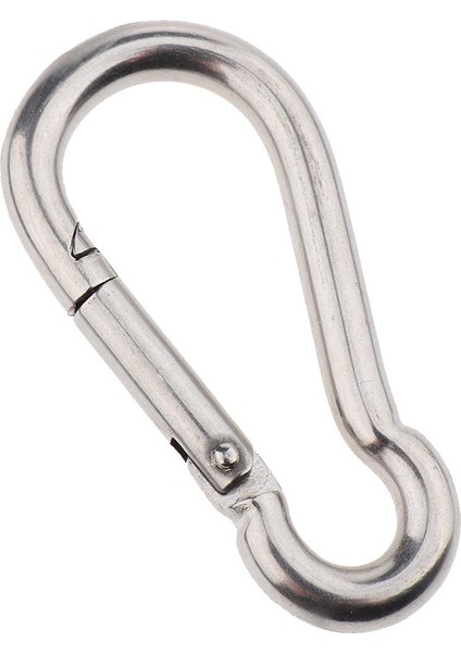 Paslanmaz Çelik Yay Snap Hook Carabiner Dış Hava Spor M6 Için Anahtar Klip Klibi (Yurt Dışından)