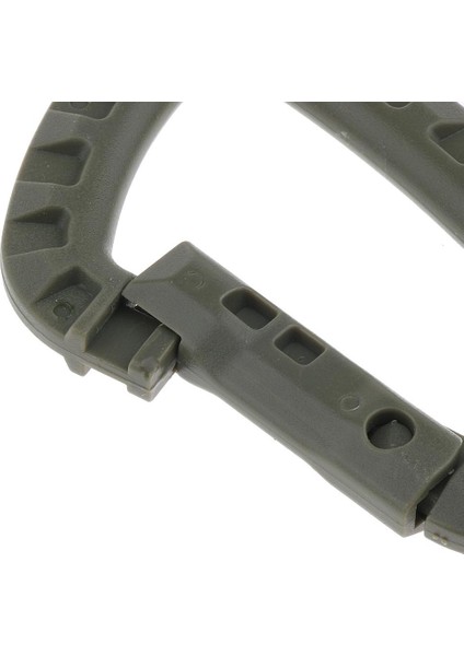 5pcs Açık Plastik Karabinacılar Sırt Çantası Kancası Snap Anahtar Zinciri D-Ring Toka Ordusu Yeşil (Yurt Dışından) modelleri