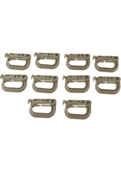 10PCS Sırt Çantası Halkası Kilitleme Dokuma Tokası Karabiner Tırmanma Kancası Anahtarlık Çamur (Yurt Dışından) fırsatları