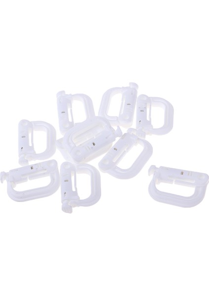 10PCS Sırt Çantası Halkası Kilitleme Dokuma Tokası Karabiner Tırmanma Kancası Anahtar Zinciri Beyaz (Yurt Dışından) indirimleri
