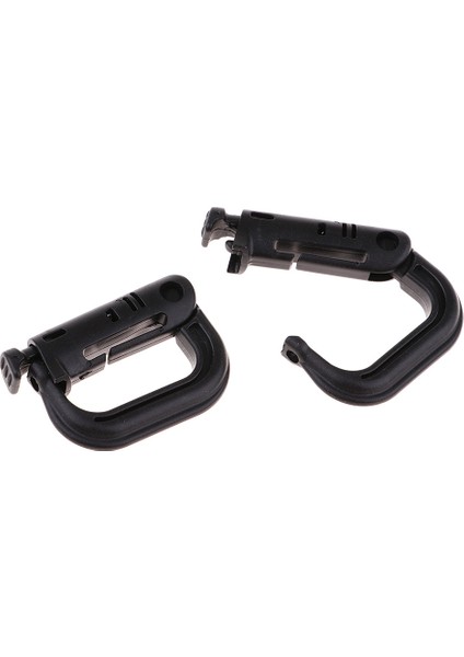10PCS Taktik Molle Kilitleme Dokuma Tokası Karabiner Tırmanma Asılı Kanca Siyah (Yurt Dışından) modelleri