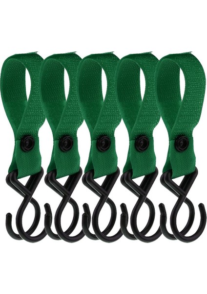 5pcs Taşınabilir Çanta Askısı Bebek Bebek Kancası Çamya Çarpı Kanca Klip Aksesuarları Yeşil (Yurt Dışından)