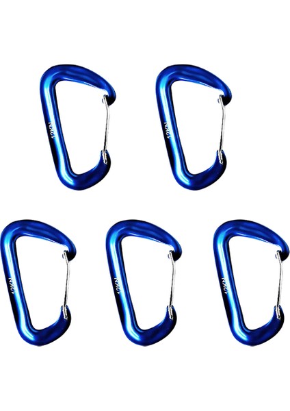 5pcs / Set 12KN Dayanıklı Karabin Hook Kamp Yürüyüş Mavisi (Yurt Dışından) fiyatları