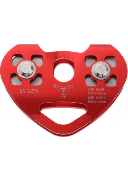 30KN Zıp Hat Tırmanma Çift Kasnak Tandem Hızlı Tramvay Spor Rock Kırmızı (Yurt Dışından)