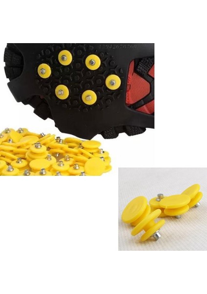Prettyia 20PCS Buz Tırmanma Kramponlar Güvenlik Kayma Ayakkabı Yok Çivileri Kavrama Kelepçeleri (Yurt Dışından) fiyatları