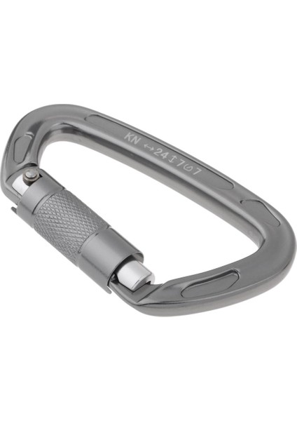 Dayanıklı Vidagat Otomatik Kilitleme Karabiner Hammock Kamp Yürüyüş Açık Gri (Yurt Dışından)
