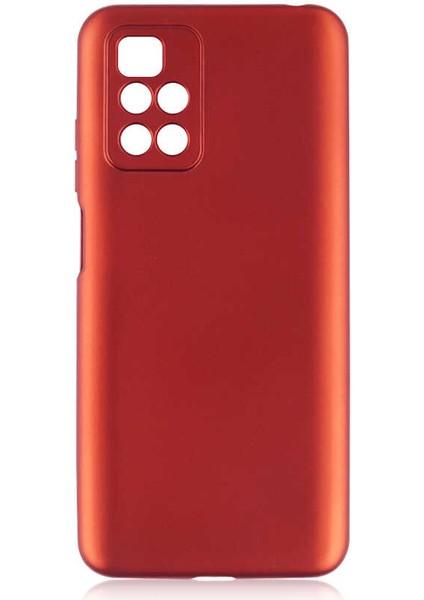 Xiaomi Redmi 10 Kılıf Htstore Premier Silikon-Kırmızı