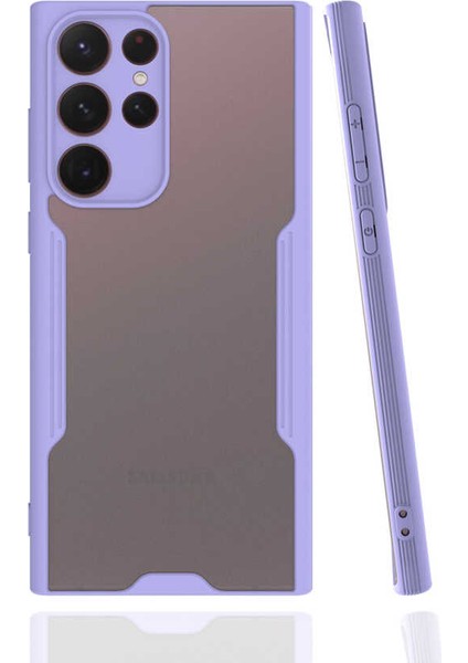 Samsung Galaxy S22 Ultra Kılıf Htstore Htstore Zore Parfe Kapak-Mor