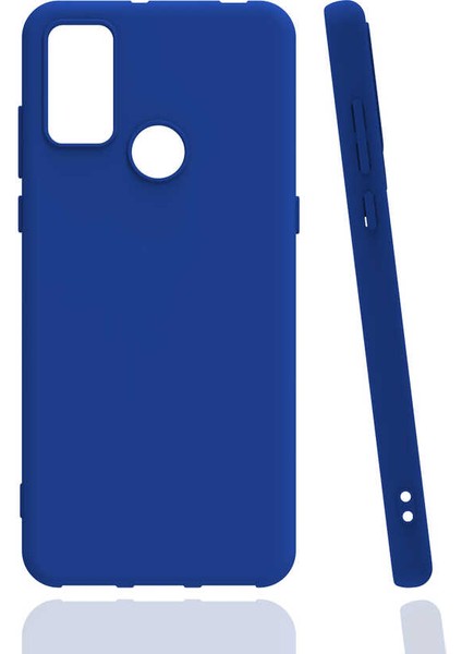 Tcl 20E Kılıf Htstore Biye Silikon-Mavi