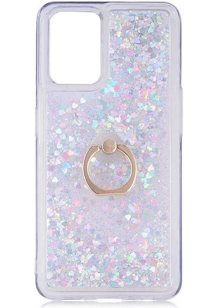 Oppo A74 4g Kılıf Htstore Milce Kapak-Gümüş