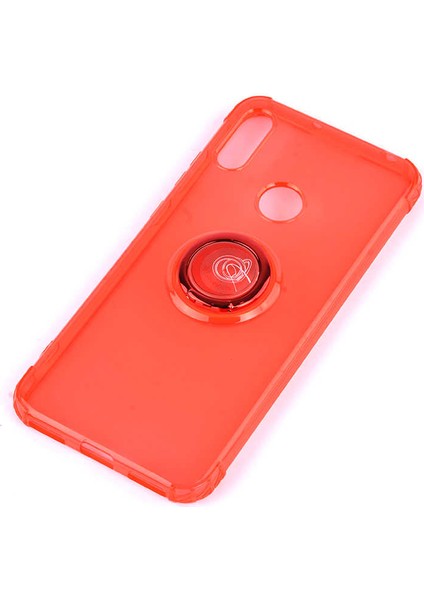 Huawei Y6 2019 Kılıf Htstore Zore Mill Silikon-Kırmızı