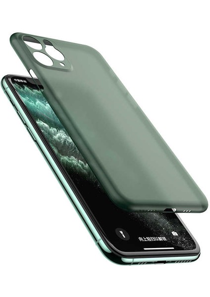 Apple iPhone 11 Pro Kılıf Htstore Zore 1.kalite Pp Silikon-Yeşil