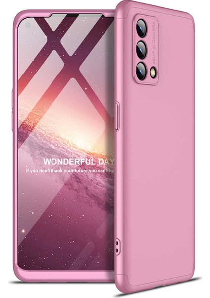 Oppo A74 4g Kılıf Htstore Zore Ays Kapak-Rose Gold