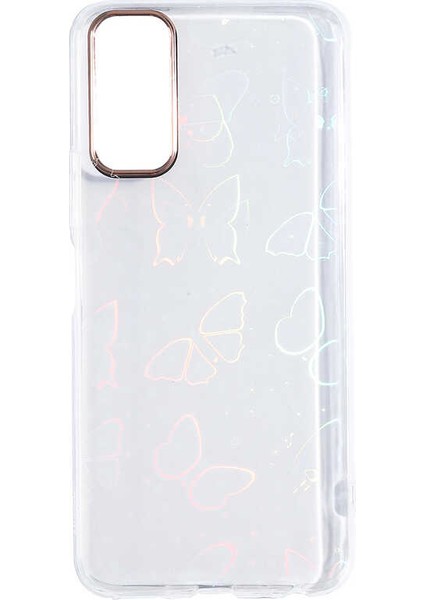 Vivo Y20 Kılıf Htstore Htstore Zore Sidney Desenli Sert Kapak-Butterfly No2