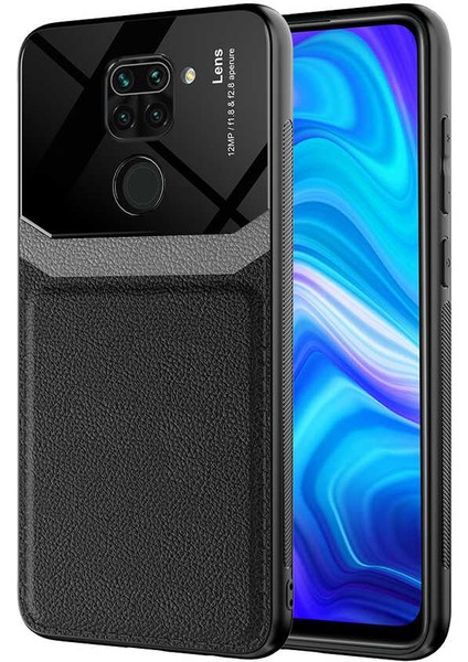 Xiaomi Redmi Note 9 Kılıf ​htstore Zore Emiks Kapak-Siyah